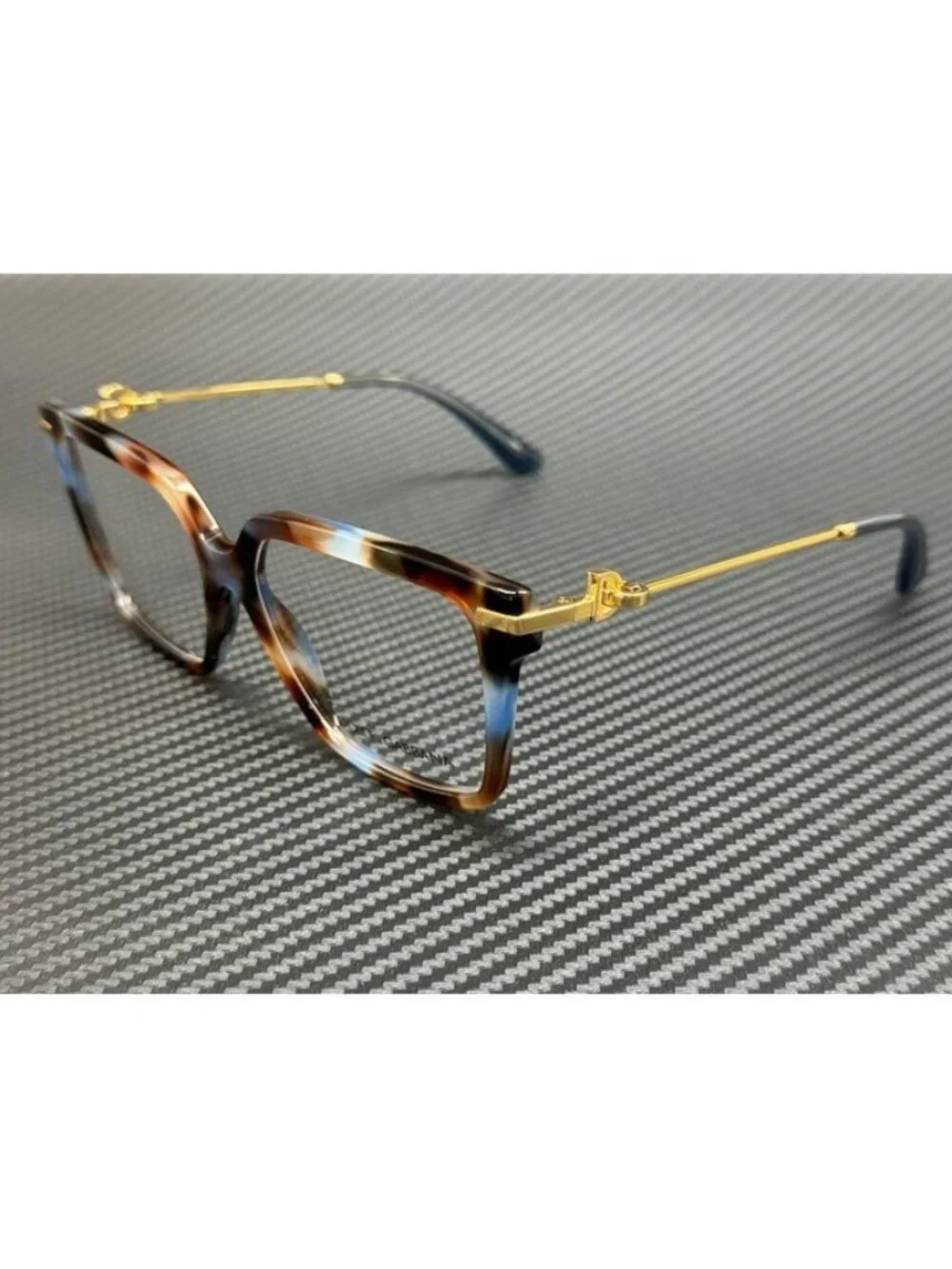 New Dolce & Gabbana Women Havana Blue Eyeglasses 56-16-140